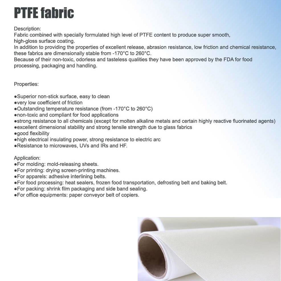 PTFE Coated Fiberglass Cloth TEFLON Sheet Mat Heat Press Craft Fabric