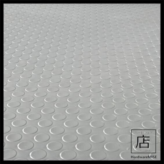 Round Stud Rubber Mat 1.5mm Loose Cut Anti Slip PVC Floor Matting Coin