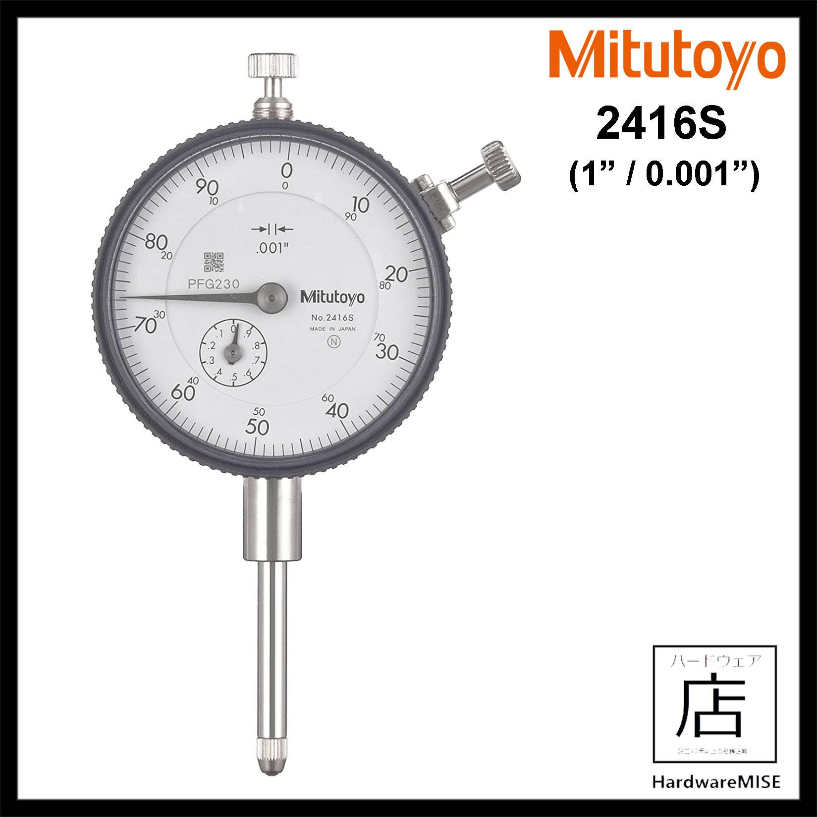 Mitutoyo 2416s Dial Indicator (Lug Back) 1inch / 0.001inch Malaysia Supplier