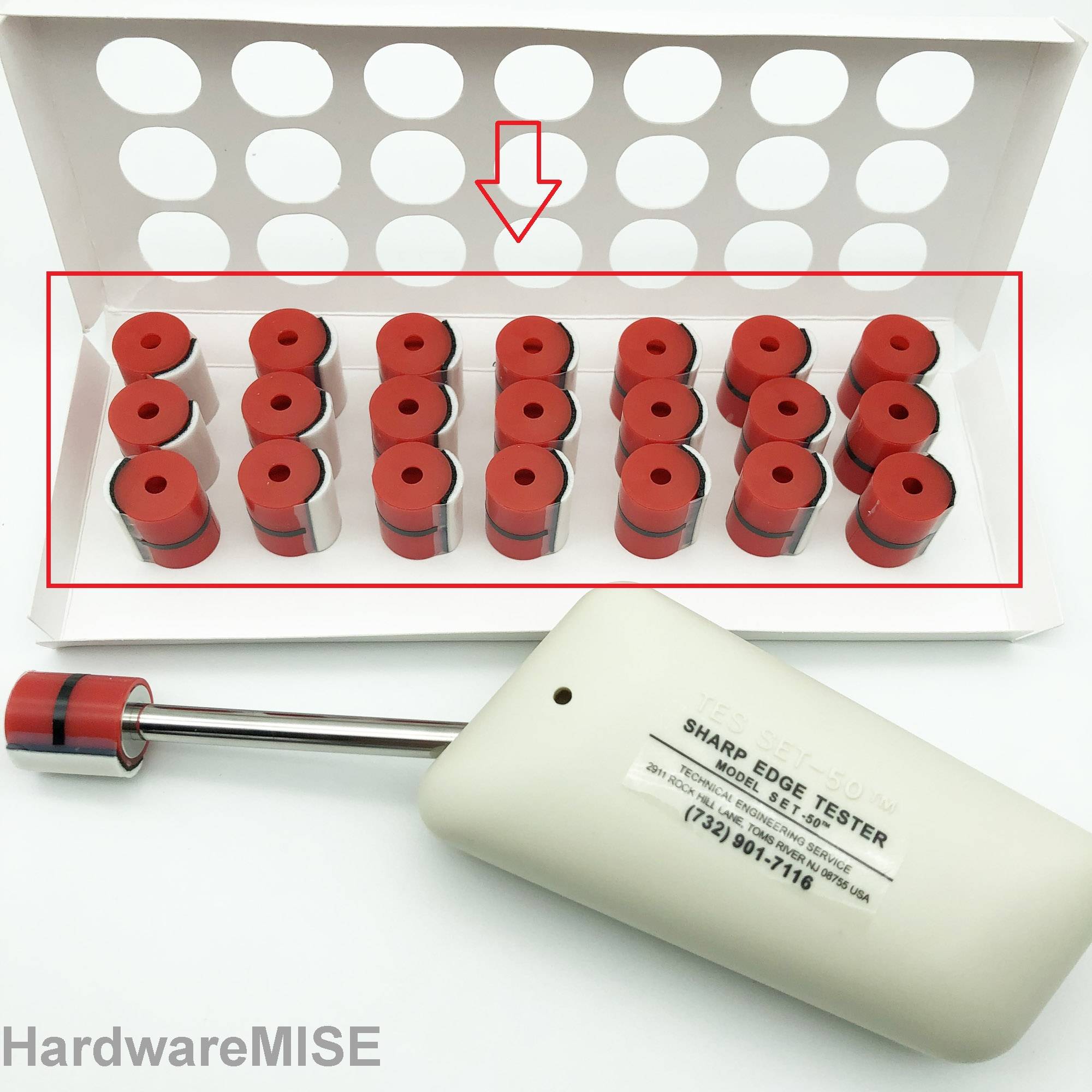 21pcs of Tape Cap TC3 for Sharp Edge Tester SET50