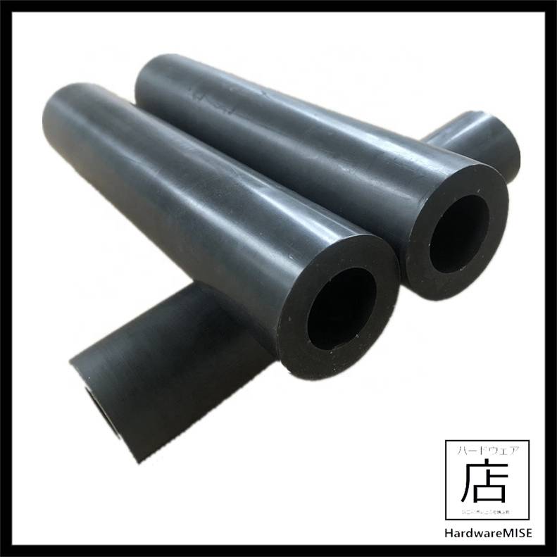 carbon-filled-ptfe-hollow-rod-black-ptfe-tube-od-95mm-x-id-37mm-x-155mm-l