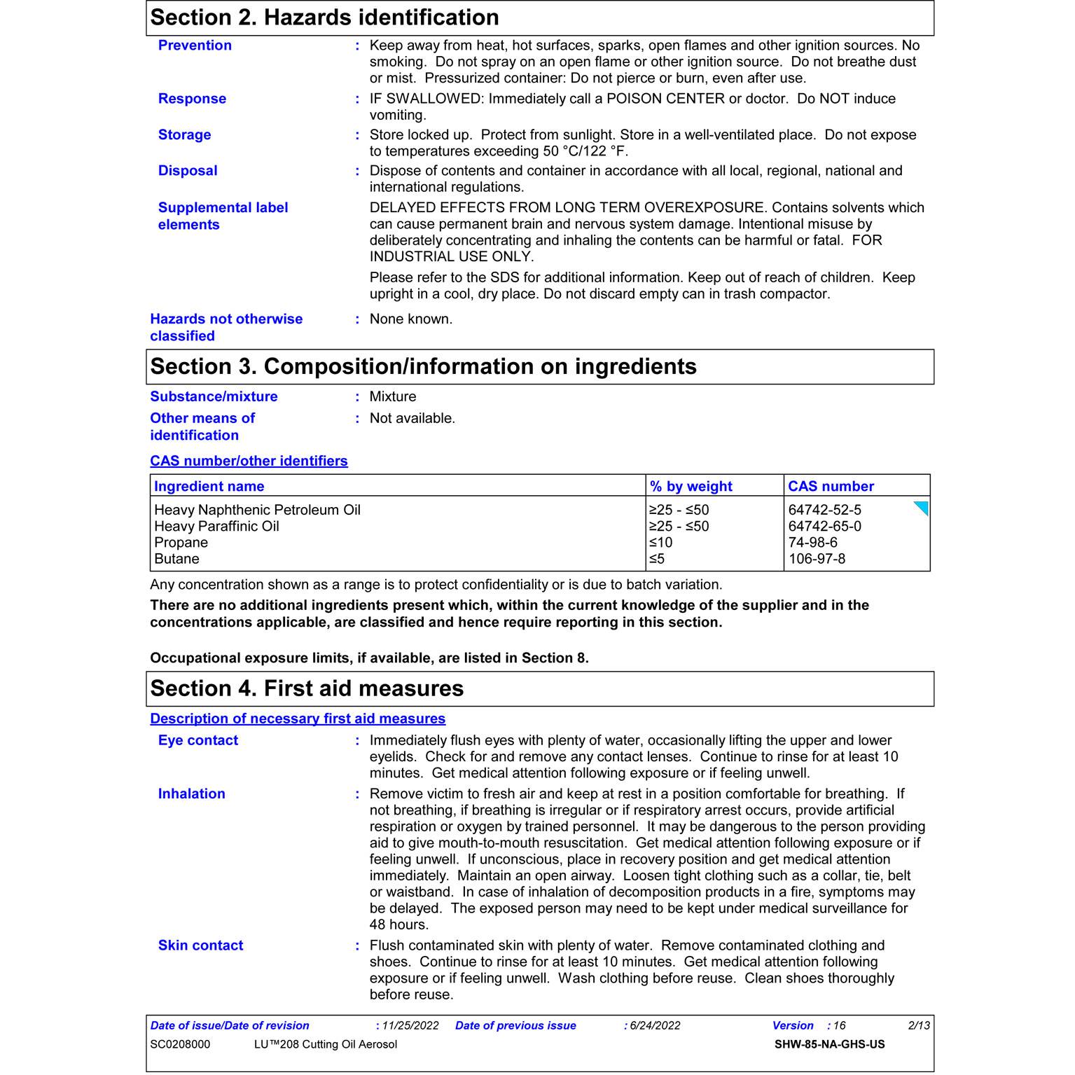 Sprayon LU208 Cutting Oil Lubricant 12oz 340g Spray Malaysia Supplier