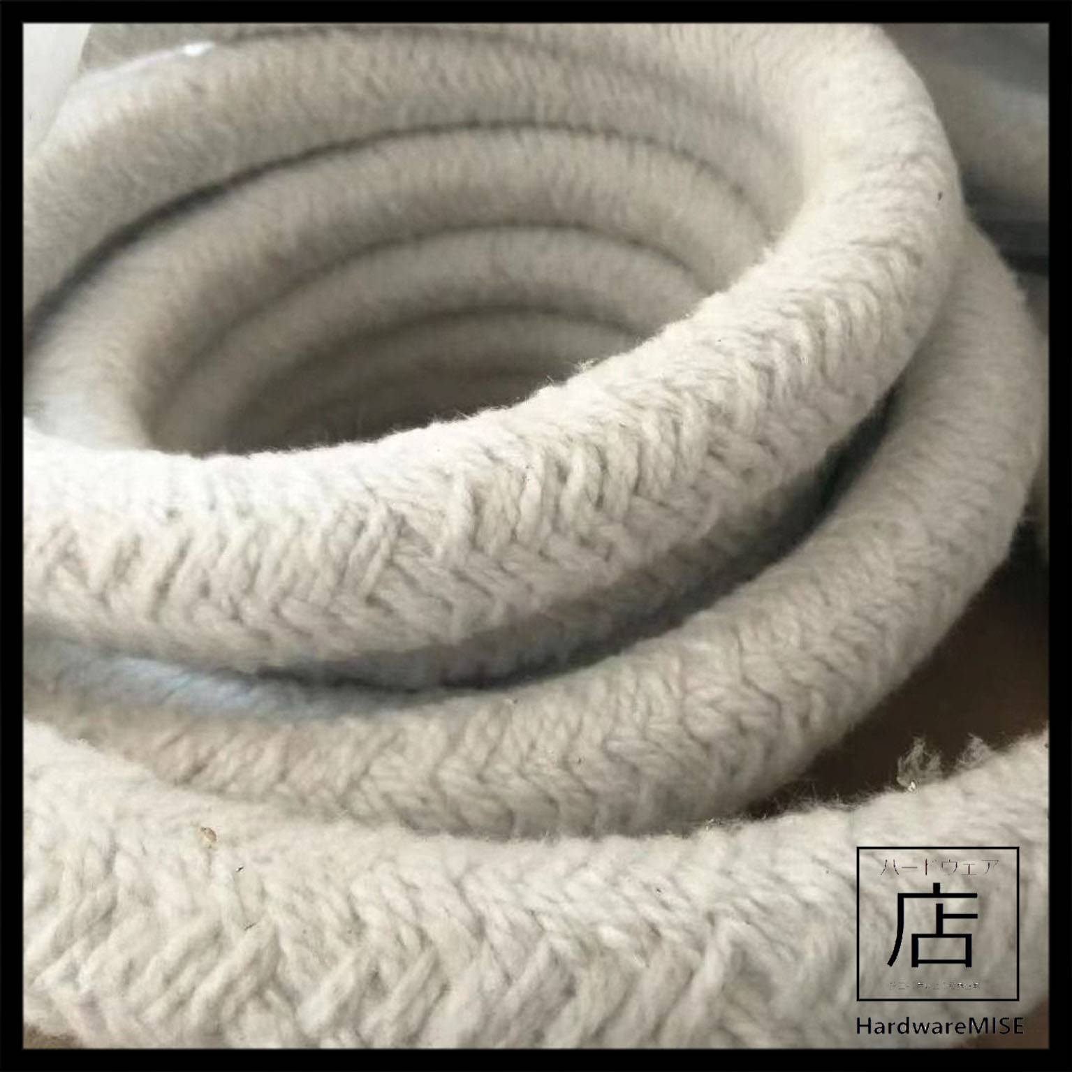 Ceramic Fibre Round Rope 6mm Ceramic Braided Packing Rope With SS Wire Reinforcement Malaysia