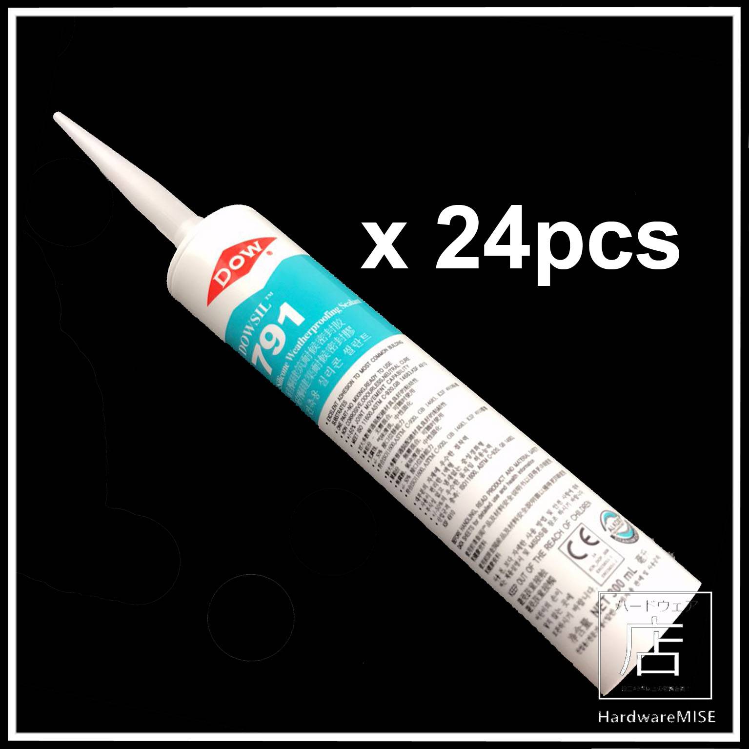 24 x Dow Corning 791 Silicone Weatherproofing Sealant Dowsil Silicone