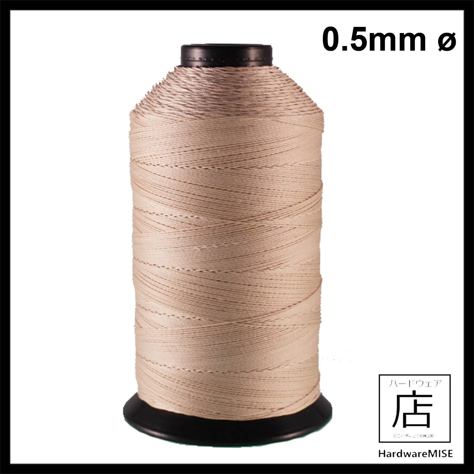 PTFE Coated Silica Thread 0.5mm Golden Brown Heat Resistant Fiberglass