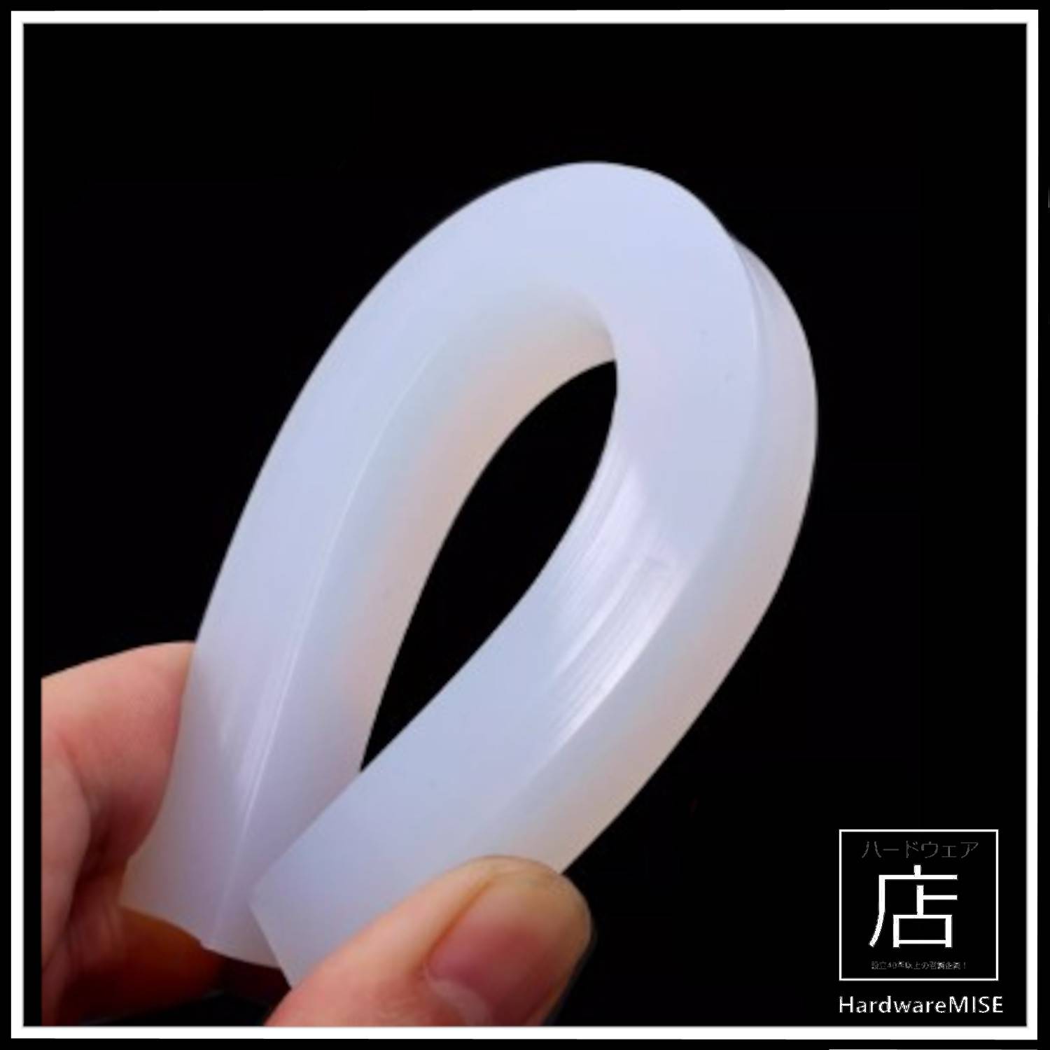 thumbnail image 2 of White Solid Square Silicone Rubber Strip - High Temp Sealing Gasket (Choose Size From Seller) 2 of 6