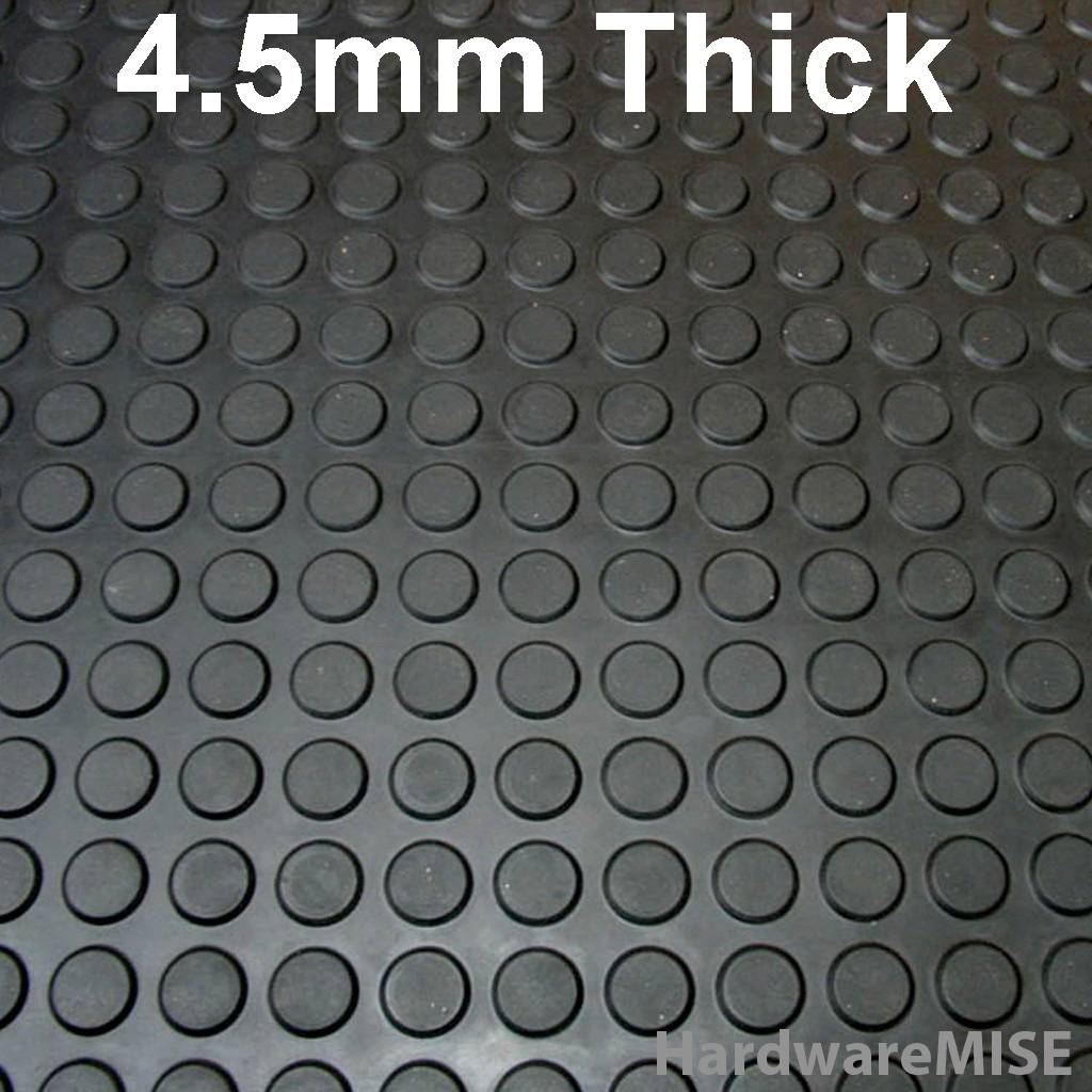 Round Stud Rubber Mat 4.5mm Thick Antiskid Round Stud Rubber Floor Matting