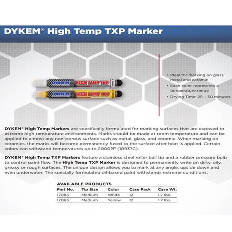 Dykem High Temperature Action Marker 44, 59 OFF