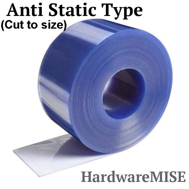 Anti Static PVC Curtain Strip Clear Blue Malaysia Supplier