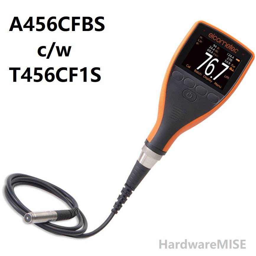 456 A456CFBS c/w T456CF1S F1 Standard Probe 01500um/060mils Coating Thickness Gauge