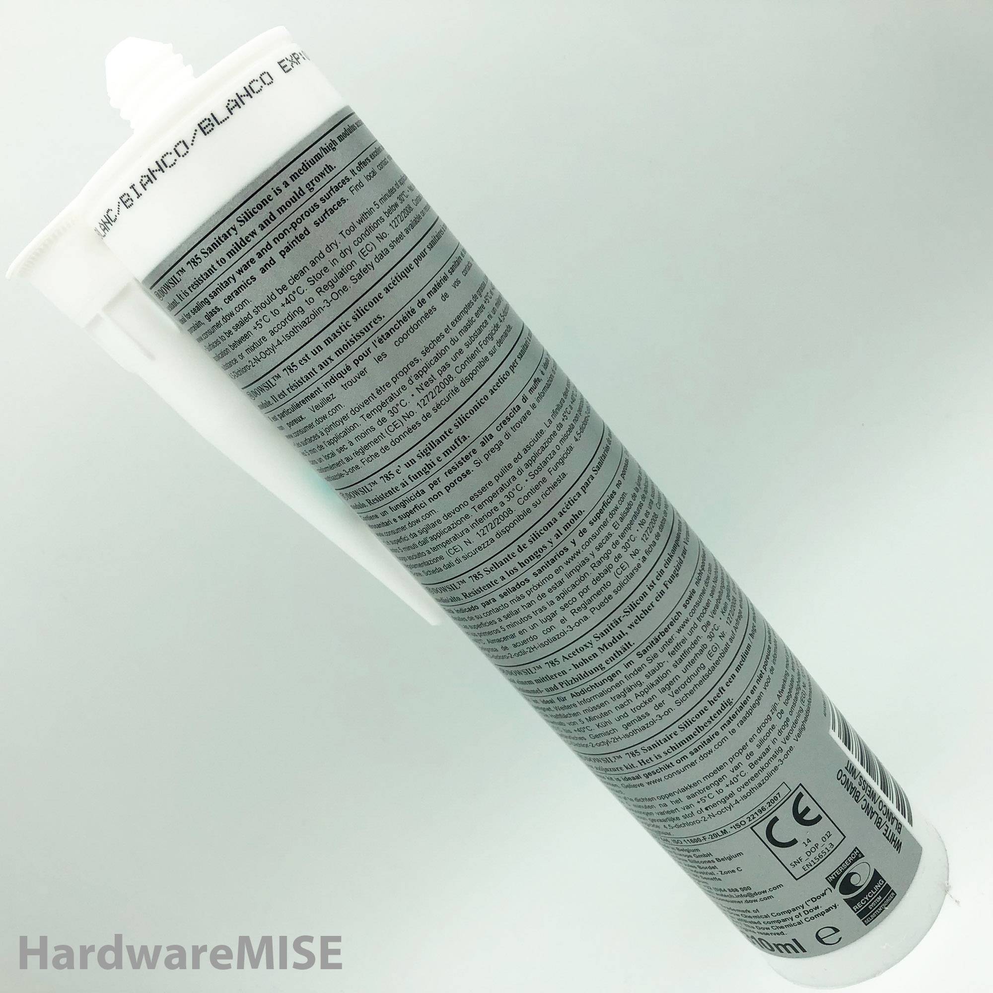 Dowsil 785 Dow Corning Bacteria Mildew Resistant Acetoxy Sanitary