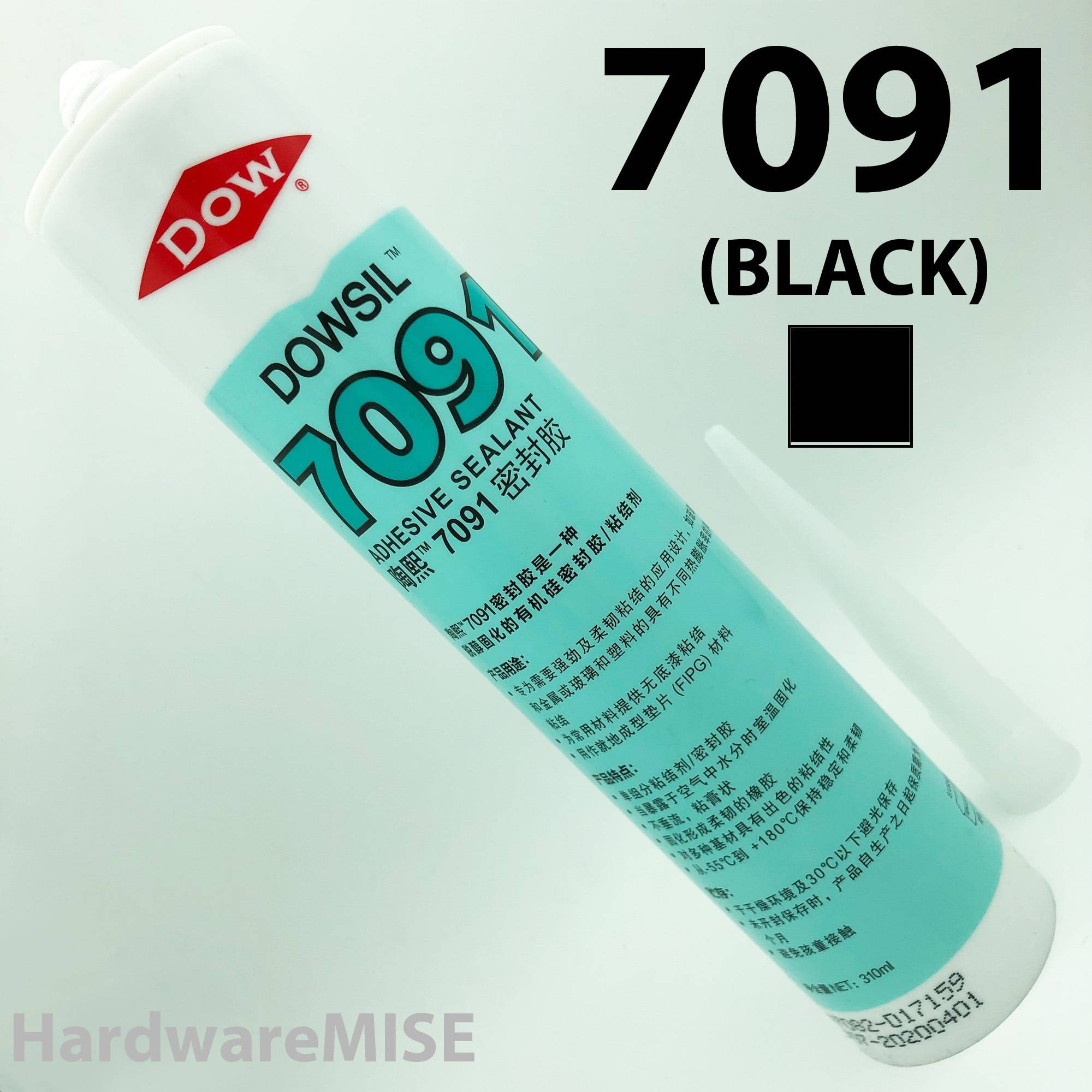 Dowsil 7091 Adhesive Sealant 310ml Black Color by Dow Corning