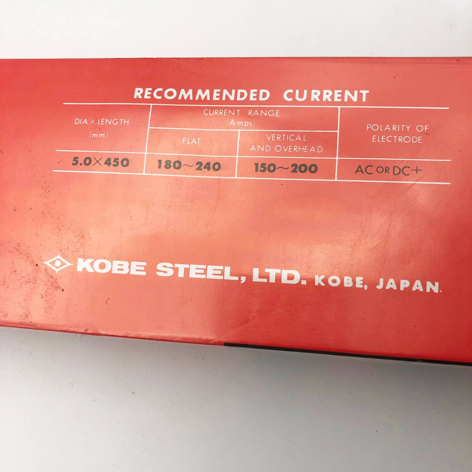 Kobelco LB52A 5mm x 450mm 5KG Welding Electrodes Rod By Kobe Steel