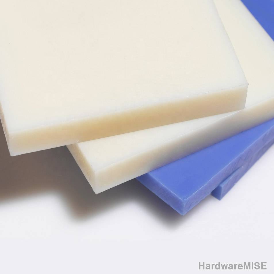 10mm Nylon Sheet Plate Blue Or Ivory White 10mm thk x 1m Width x 1m Length