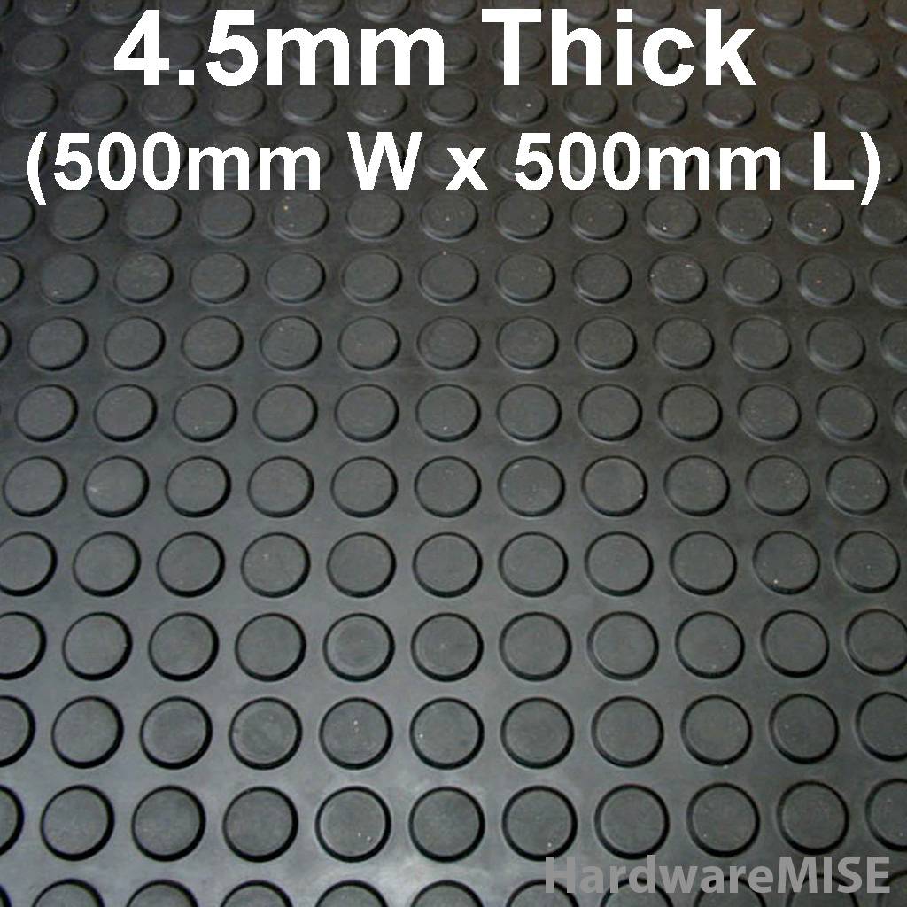 Round Stud Rubber Mat 4.5mm Thick Antiskid Round Stud Rubber Floor