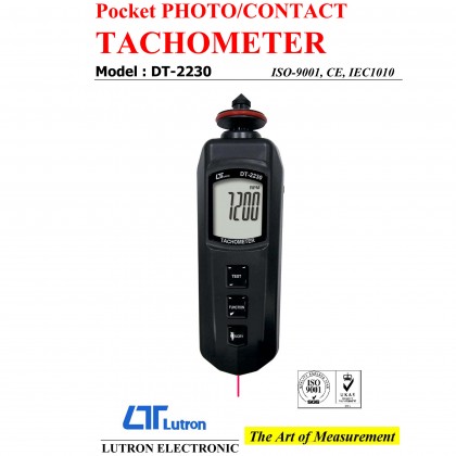 LUTRON DT-2230 Tachometer Pocket Photo Contact Malaysia Supplier