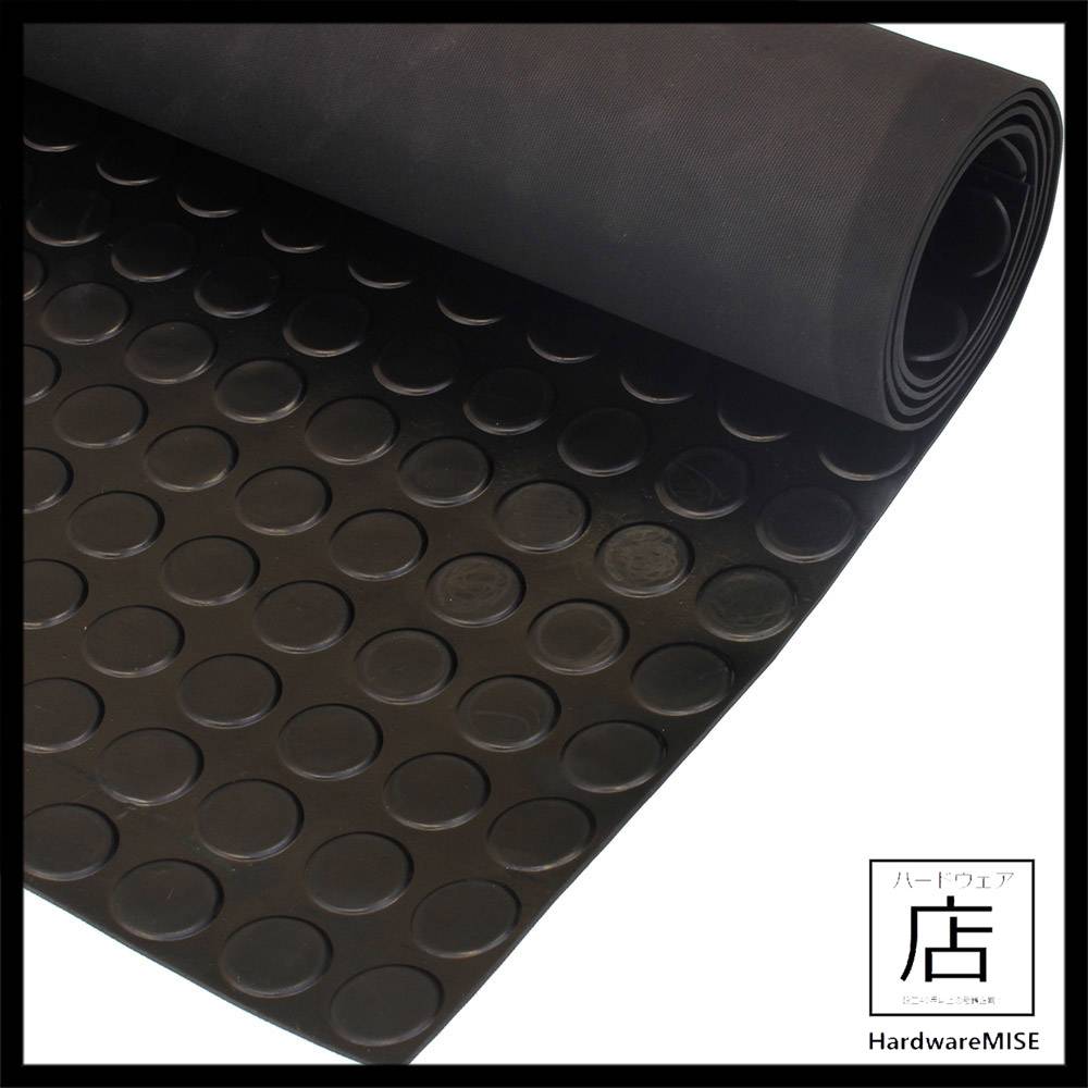 Round Stud Rubber Mat 3mm Thick Antiskid Round Stud Rubber Floor