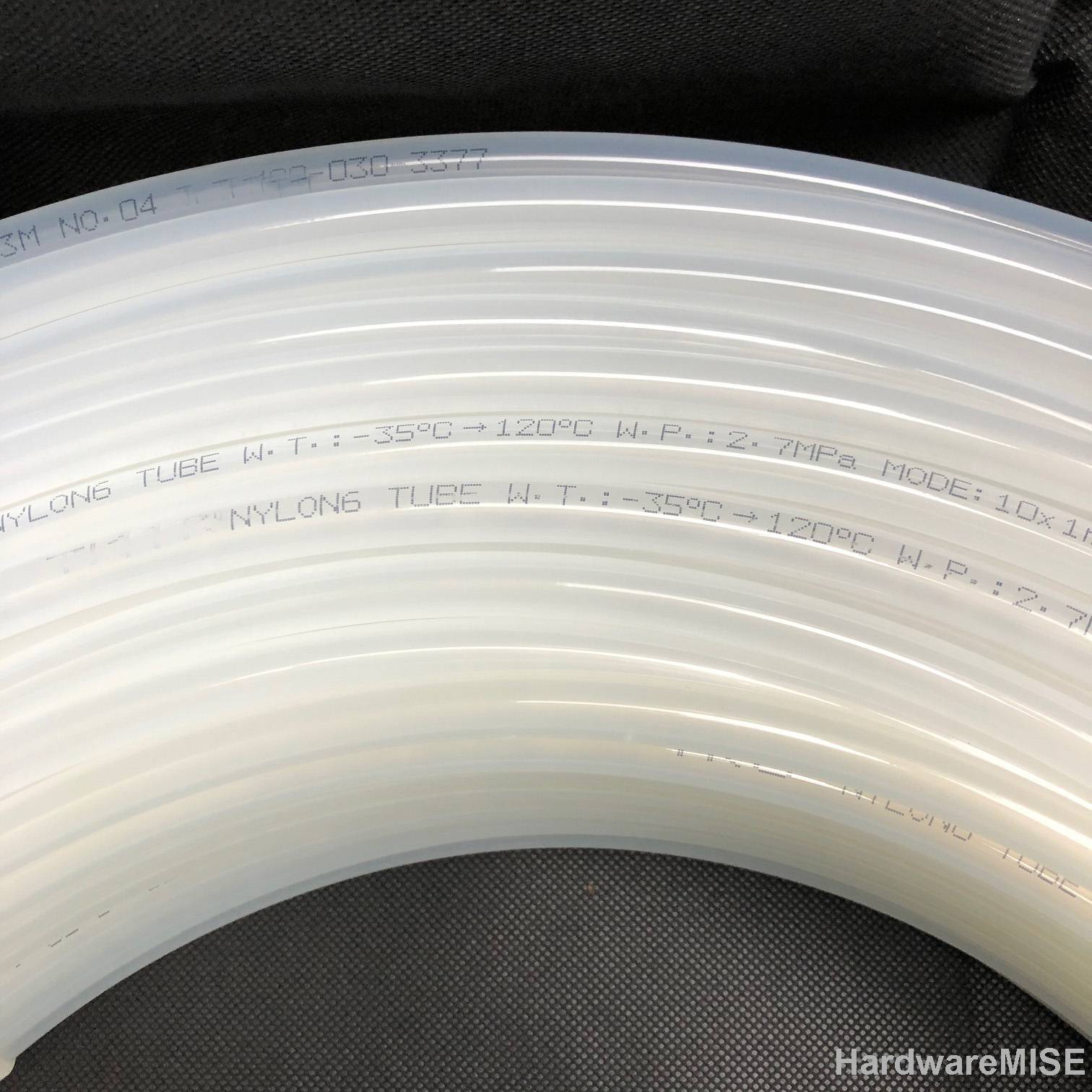 Nylon Tube 12mm x 10mm High Pressure White Nylon Tubing Pneumatic Air