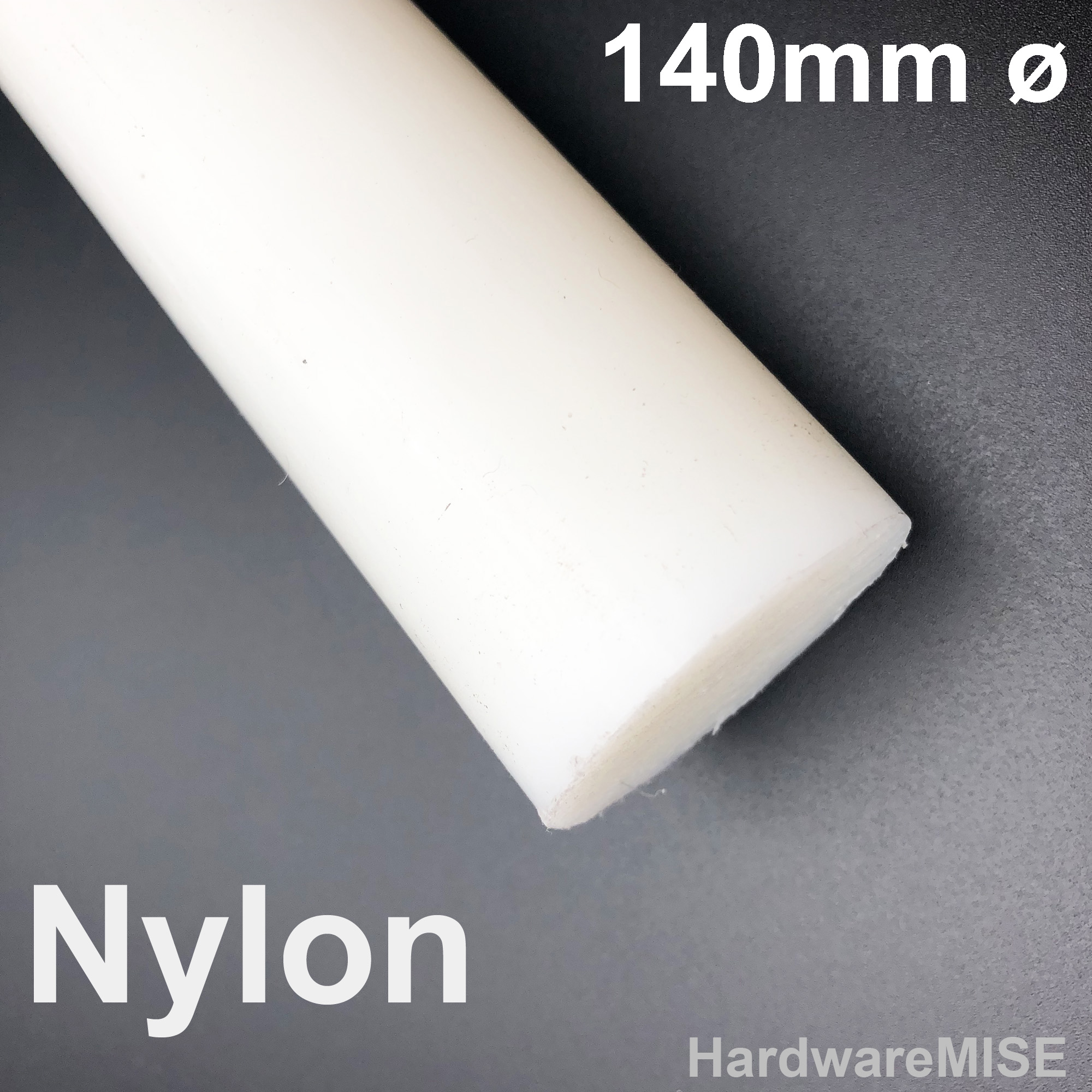 Nylon Rod Ivory White Color 140mm Diameter Malaysia Ready Stock