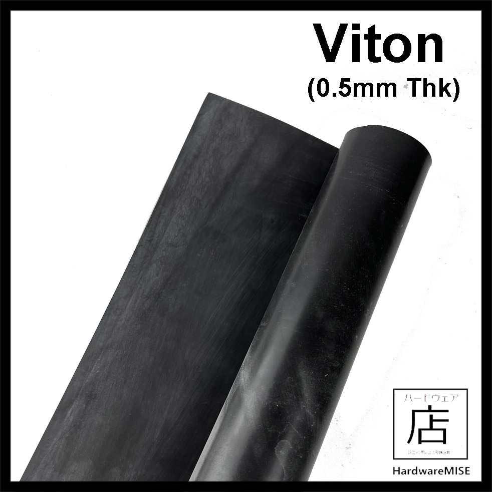 0.5mm Thick Viton Sheet Black Rubber (FKM/FPM Rubber Sheet) Thin Film