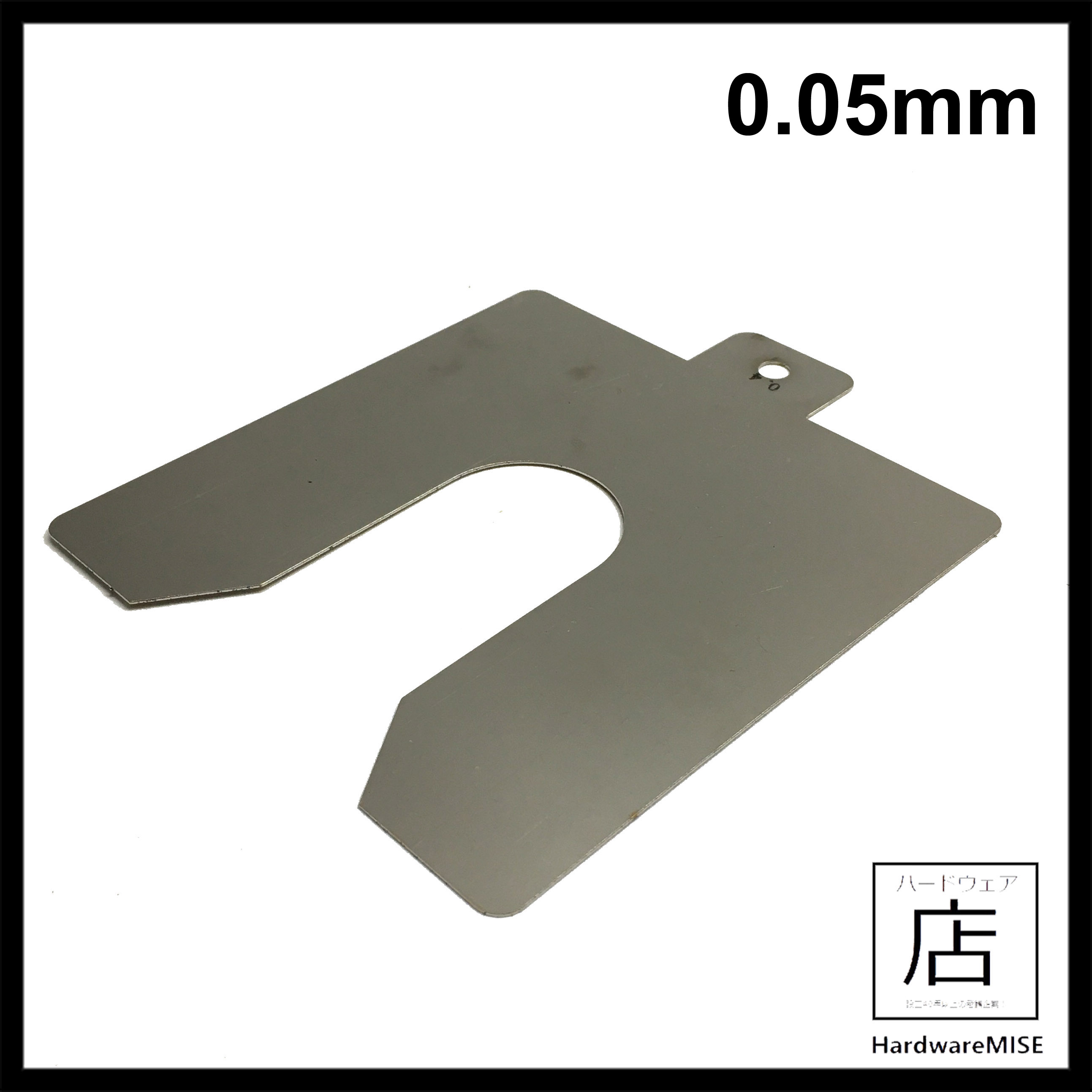 304 Stainless Steel Slotted Shim 0.05mm PreCut Precision Shims