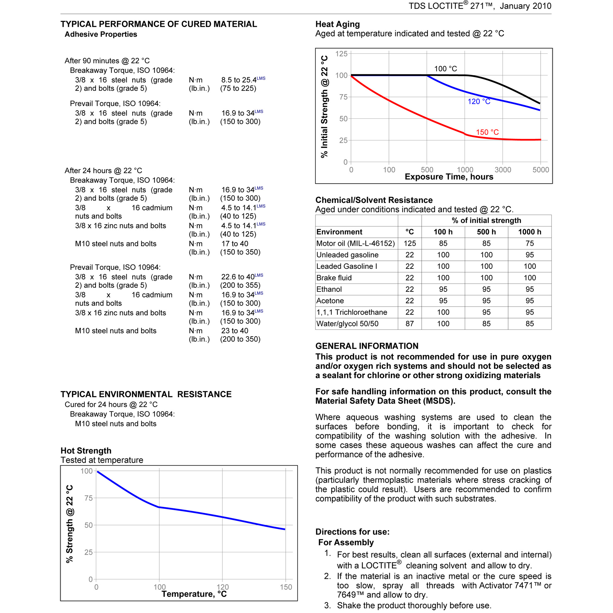 Henkel Loctite 271 Acrylic Anaerobic Threadlocker Red 250ml Bottle