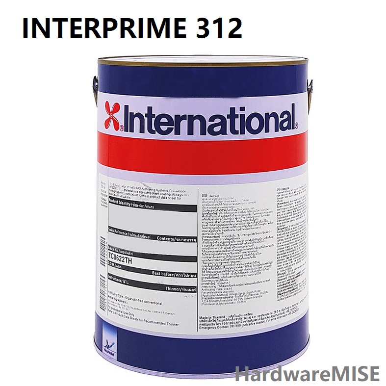International Paint Interprime 312 CPA312 Red Oxide 5L Marine Paint