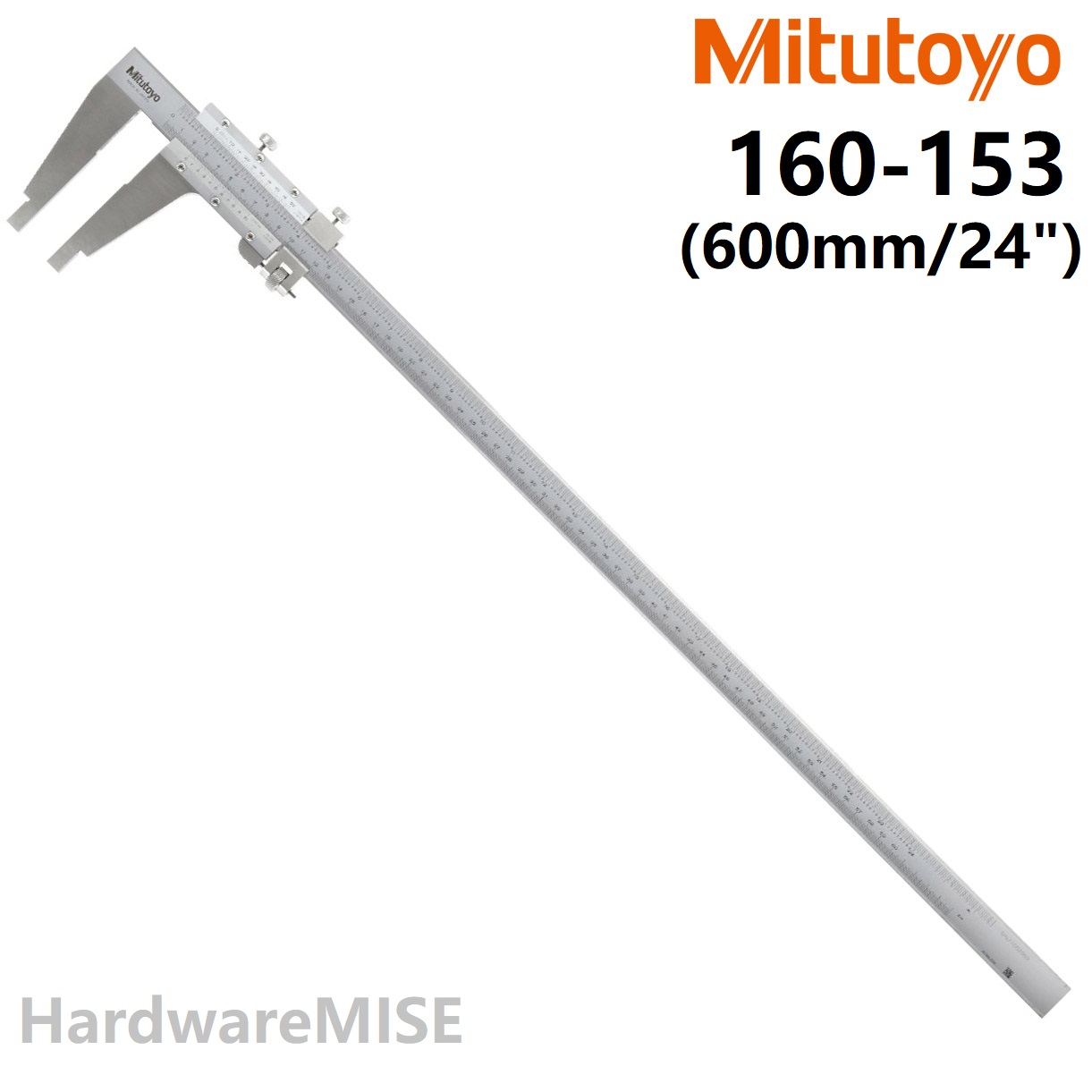 MITUTOYO 160153 NIB JAW FINE ADJUSTMENT VERNIER CALIPER 600mm 24" MADE