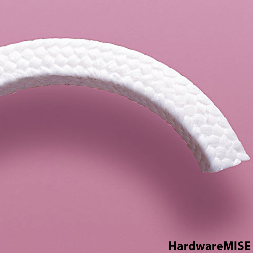 Pure PTFE Braided Gland Packing Square 3mm 3.2mm 4.8mm 5.5mm 6.4mm 8mm