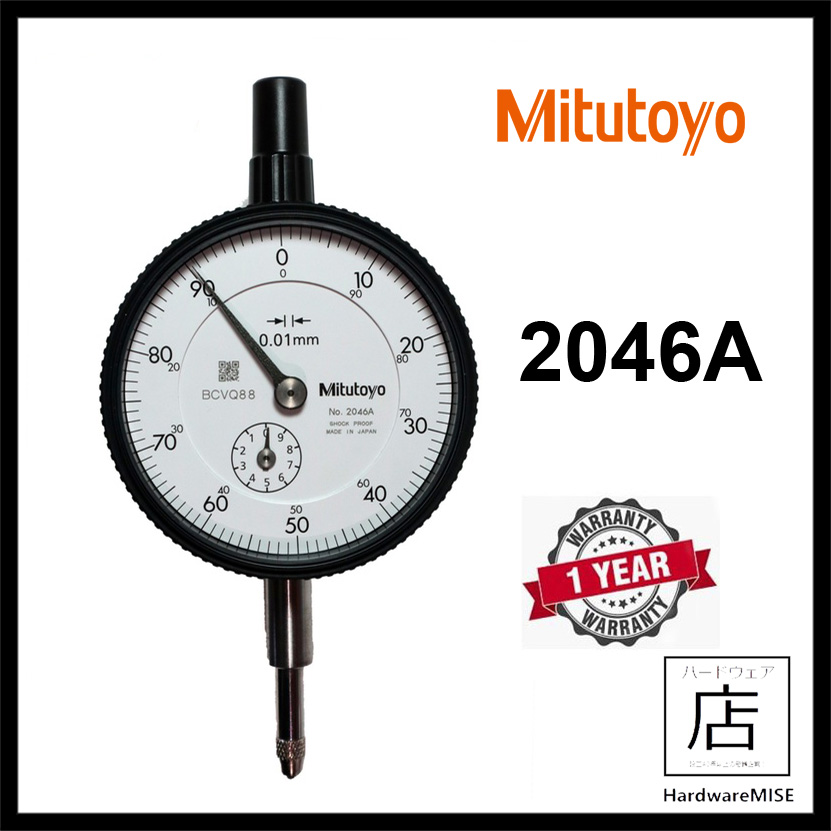 Mitutoyo 2046S Dial Indicator Dial Gauge 10mm w/Lug Back (LATEST 2022 ...