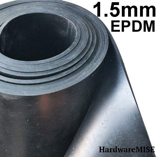EPDM Rubber Sheet 1.5mm thick Black Colour 1.4m Width