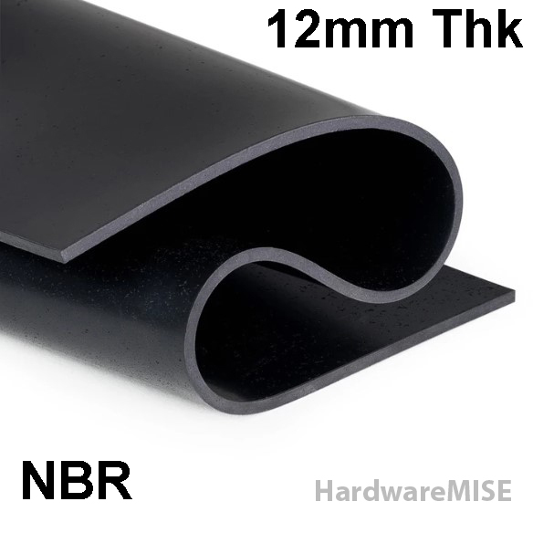Rubber Sheet 1/8 Rubber, Buna-N, 1/32 In Thick, 12 X 12 In Rubber