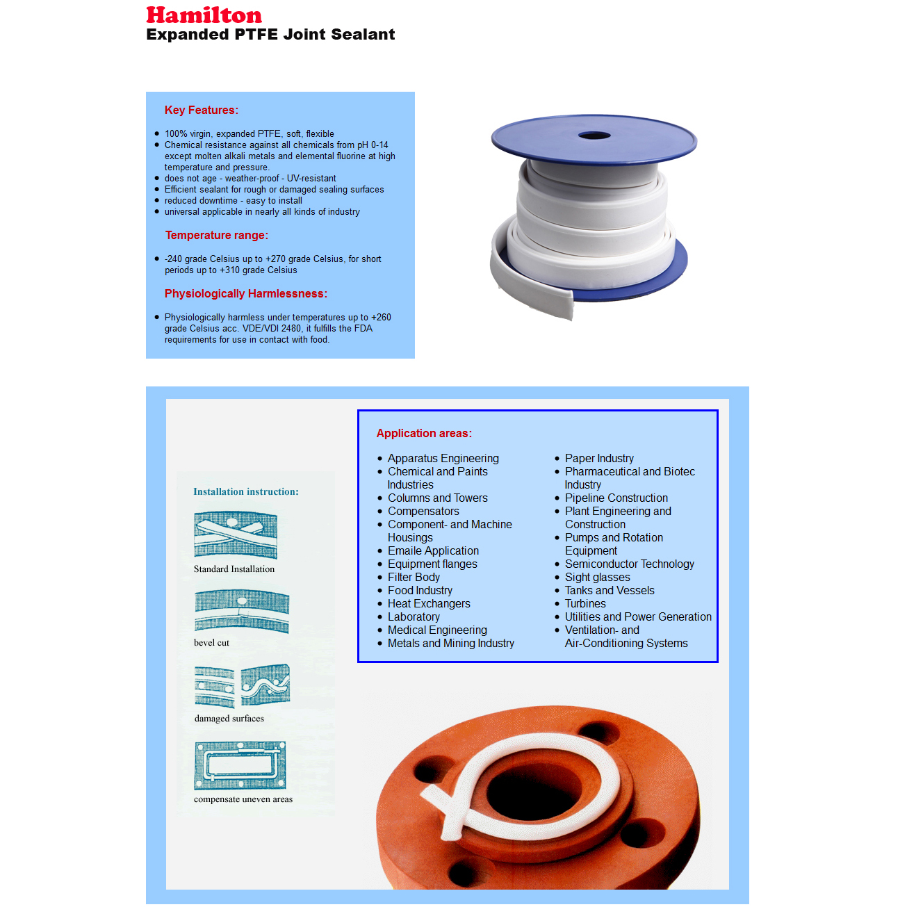 Ptfe Expanded Tape Soft Eptfe Joint Sealant Tape Food Grade Bigger