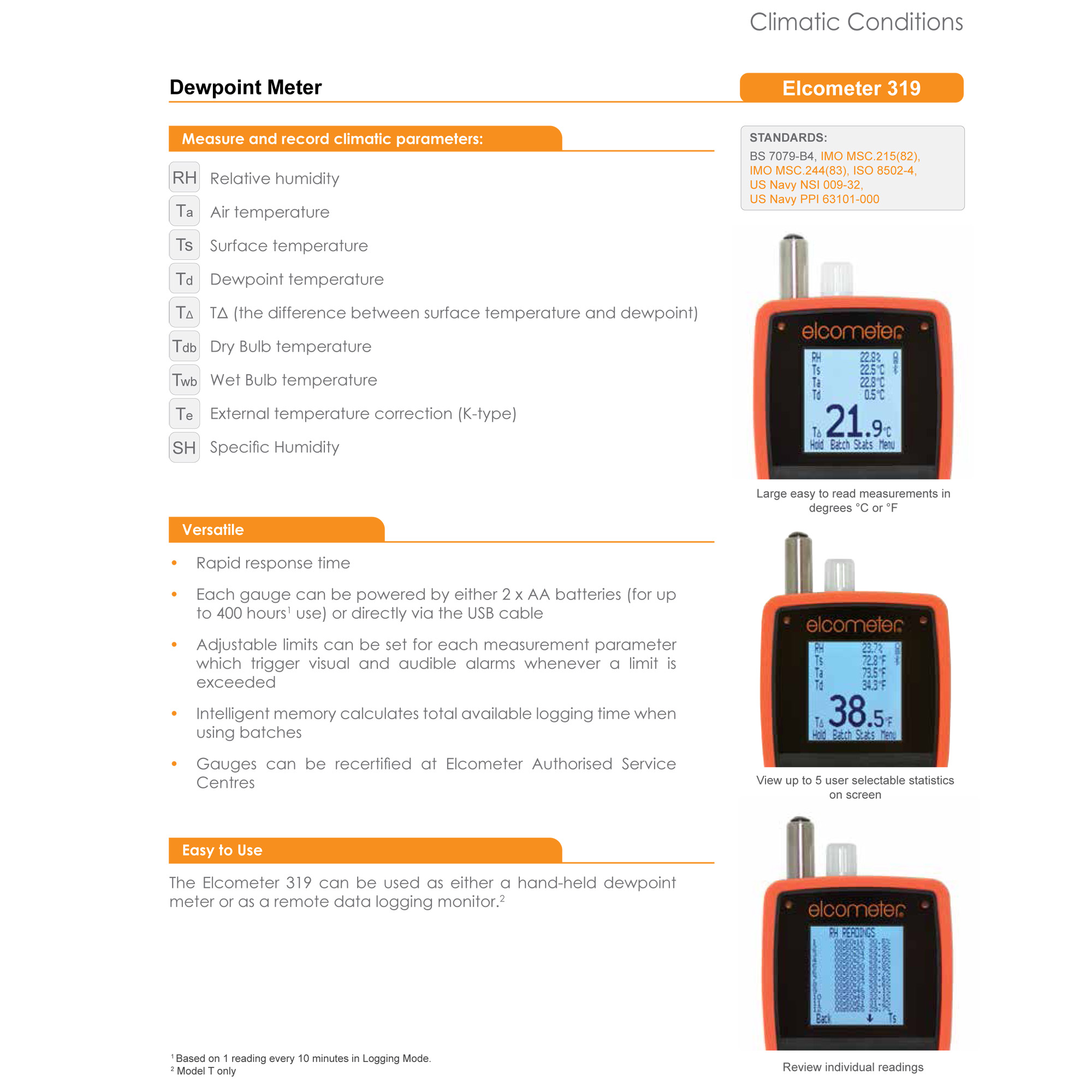 G319T 319 Dewpoint Meter Malaysia Supplier