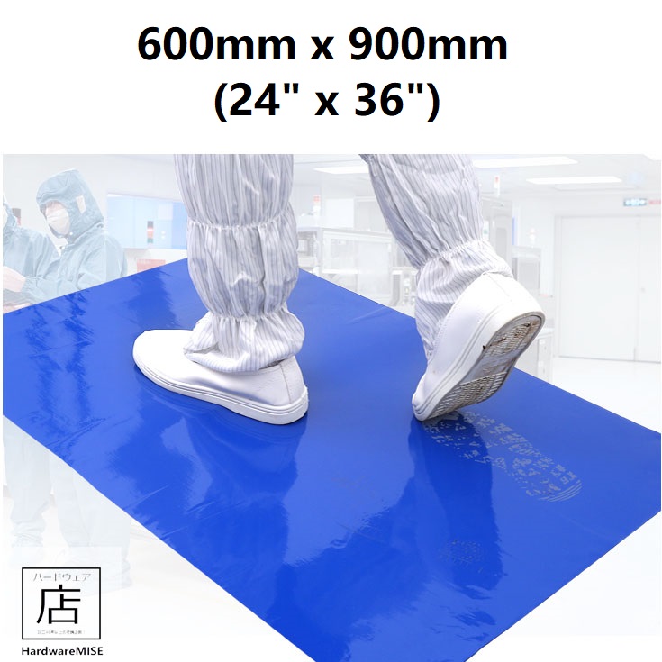Clean Room Sticky Mats Anti Static Blue Tacky ESD Mat 600mm x 900mm